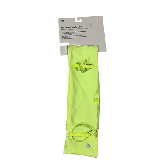 Lululemon NWT Fast And Free Run Hard Tube Belt Sz S/M Highlight Yellow - Picture 3 of 5